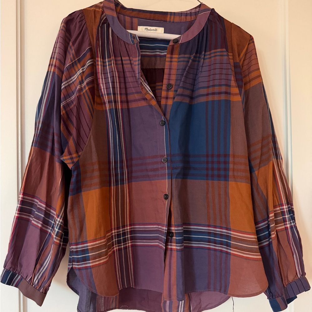 Madewell Multicolor Plaid Button-Down Shirt